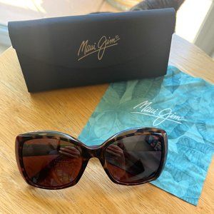 Maui Jim Orchid Sunglasses MJ735-12B Pink/Tortoise Frame with Maui Rose Lens
